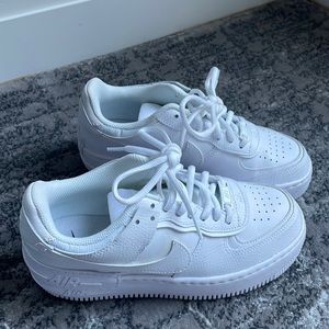 Worn once Air Force ones